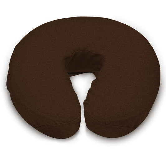 LONDON LINENS Soft & Heavy Microfiber Massage Tables Face Cradle Covers Cozies Fitted- 4 Pieces (Mocha)
