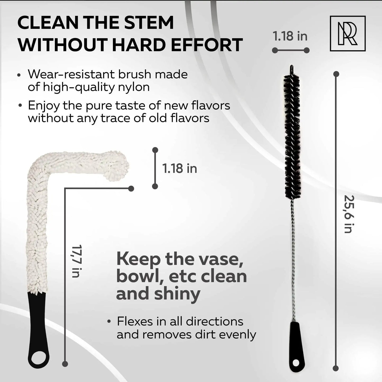 Premium Cleaning Set with 4 Brushes & 500 Stainless Steel Cleaning Beads