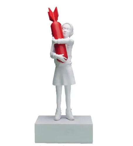 Modern Art Resin Statue - Bomb Hugger Desk Decor