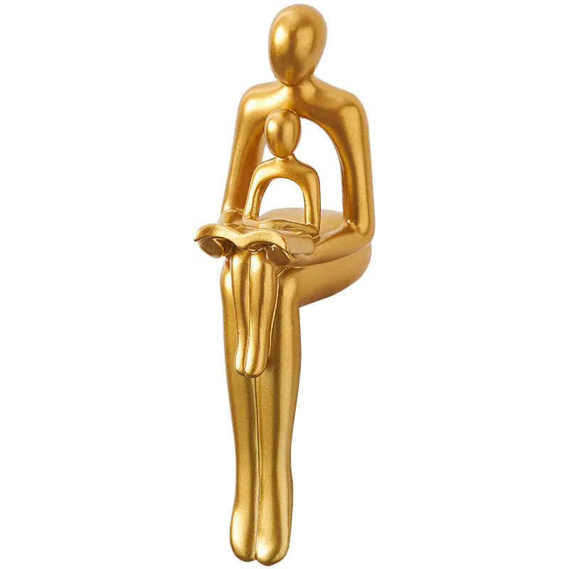 Original Resin Desk Shelf Abstract Decor for Home Office