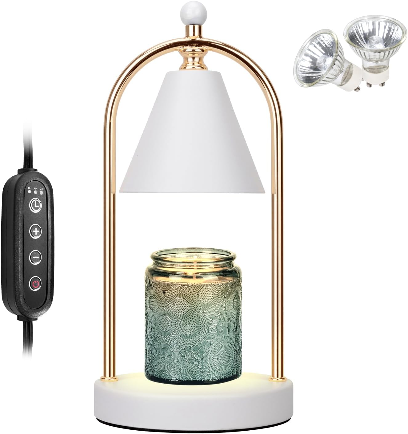 Soilsiu Candle Warmer Lamp With Timer, Electric White Light for Bedroom