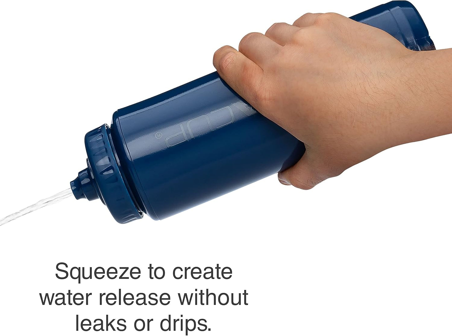 Hydra Cup Sport [4 Pack] 32 oz Squeeze Water Bottles, Fast Flow Sports Water Bottle with Ball Blender Whisk, Bike & Cycling Water Bottle, Travel To Go, BPA Free (Dark Colors)