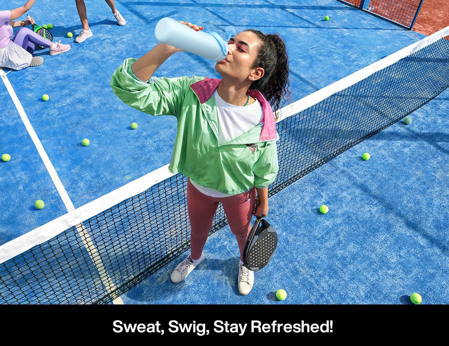 26 oz Insulated Water Bottle with 2-in-1 Straw and Spout Lid, Keep Cold 24H, Leak-Proof, Fits in Car Cup Holder, Stainless Steel Water Bottle for Sports, Travel, and School (Dark Knight)