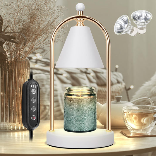 Soilsiu Candle Warmer Lamp With Timer, Electric White Light for Bedroom