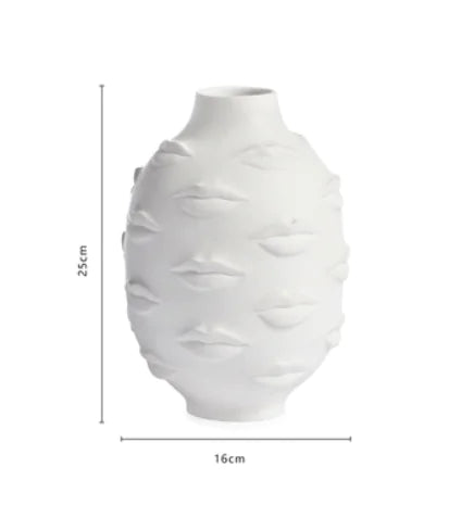 Face Ceramic Flower Pot - Home Decor Vase