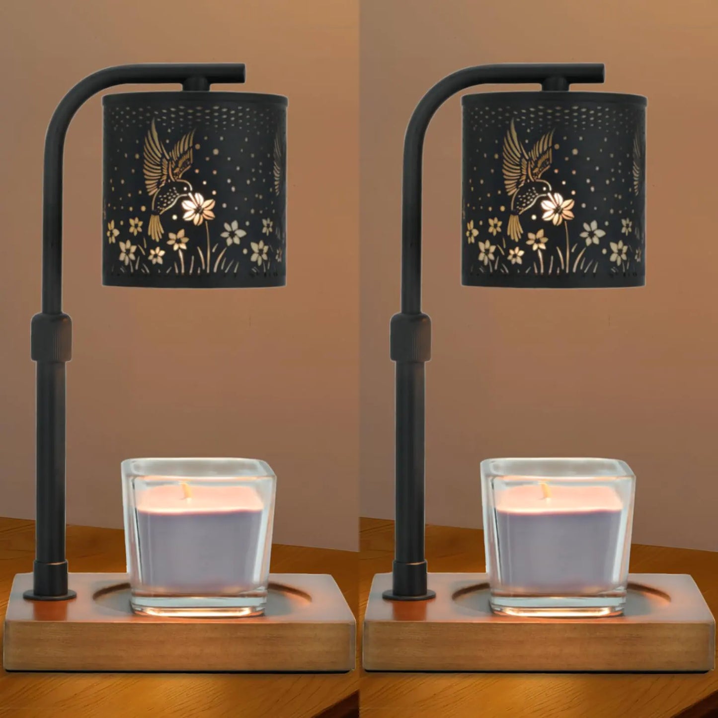 Candle Warmer Lamp Timer - Snow Pattern Candle Lamp Warmer Birthday Gifts for Women Mothers Day Gifts for Mom House Warming Gifts New Home Candle Warmer for Jar Candles with 2 Bulb