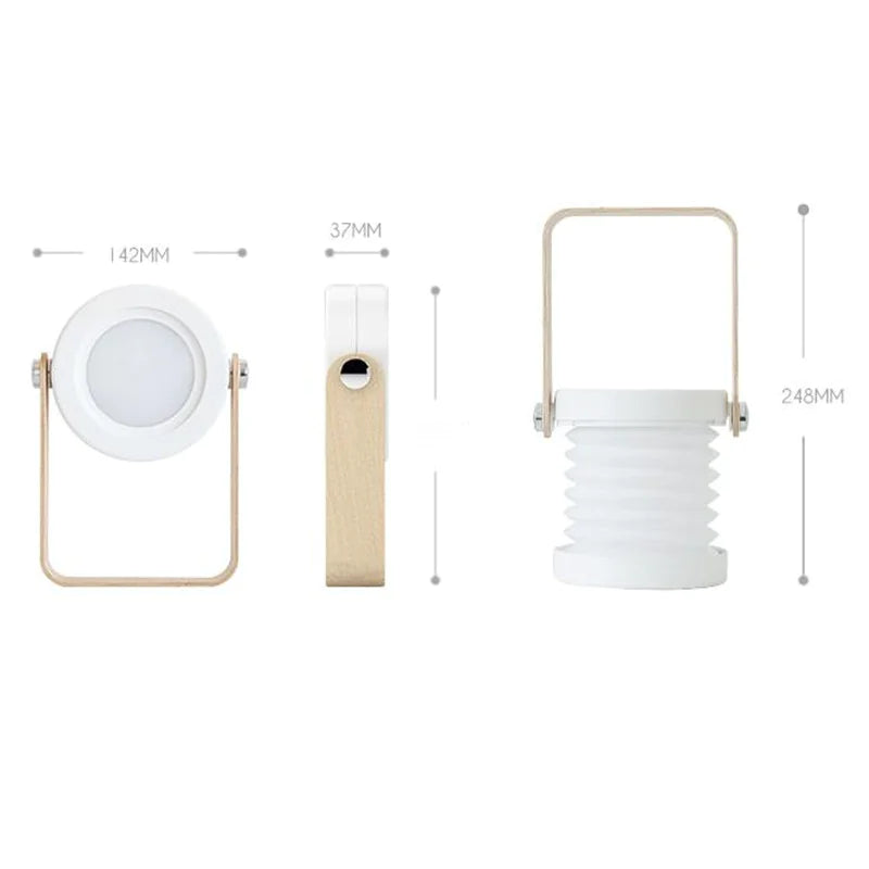 New LED Lantern Creative Foldable USB Night Light