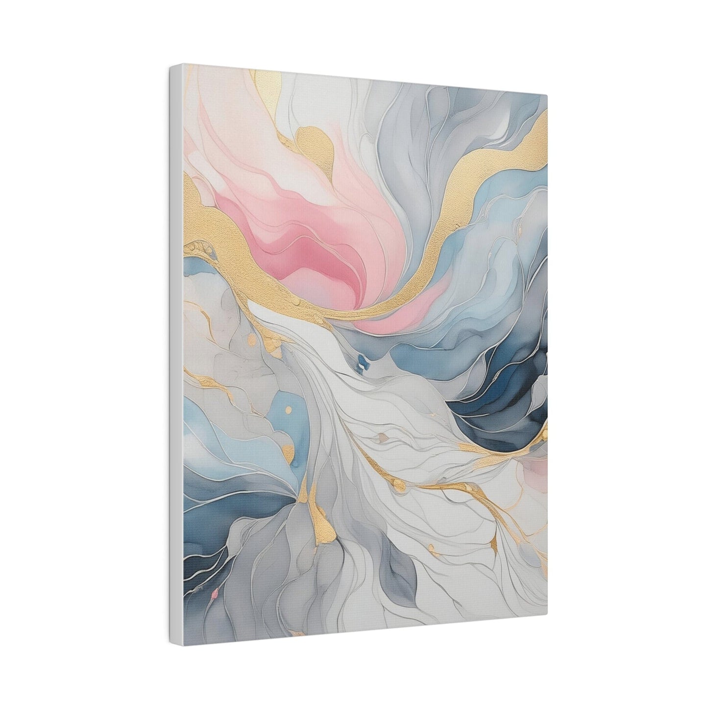 Wall Decor - Giclee Poster Art Print - Marble Cloud of Grey Pink Blue 5522