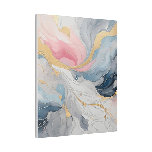 Wall Decor - Giclee Poster Art Print - Marble Cloud of Grey Pink Blue 5522