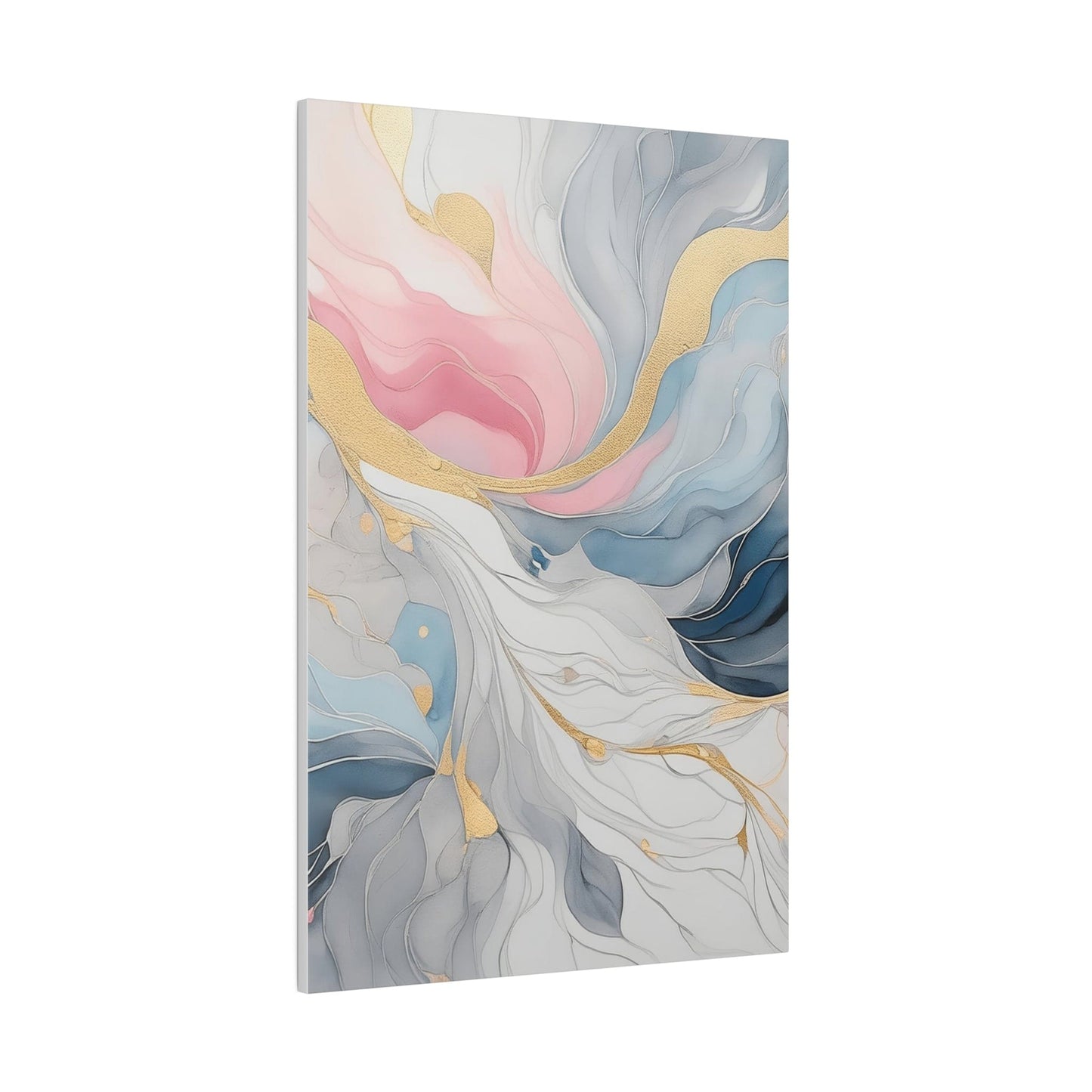 Wall Decor - Giclee Poster Art Print - Marble Cloud of Grey Pink Blue 5522