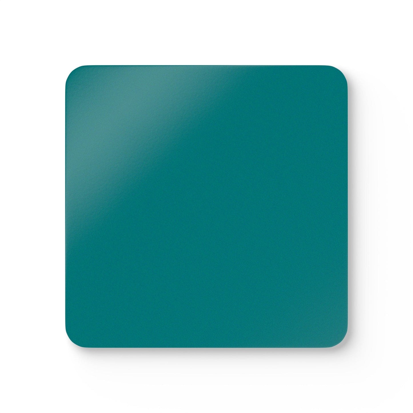 Handcrafted Square Coaster Set of 4 Dark Teal Green